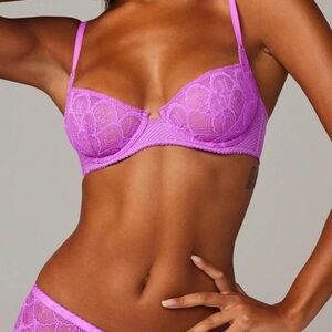 Savage Fenty Bra Fuschia Purple 34C EUC